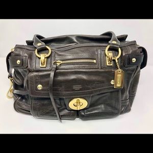 Vintage Coach premium calf leather satchel